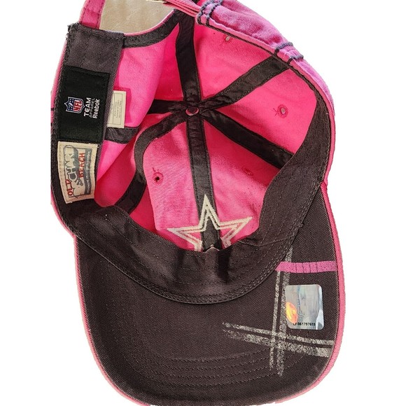 Pink Dallas Cowboys Baseball Cap Vintage Adjustable Signed 2010 Cheerleaders - Picture 7 of 10